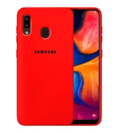 Силикон Original 360 Case Logo Samsung Galaxy A20 / A30 (2019) (Красный)