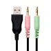 Наушники-гарнитура для компьютера Tuner X1S 3.5 mm + USB Colorfull Light (Чёрный)