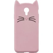 Силиконовый чехол Kitty Case Meizu M3 Note (розовый)