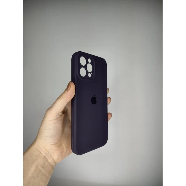 Силикон Original RoundCam Case Apple iPhone 12 Pro Max (Eggplant)