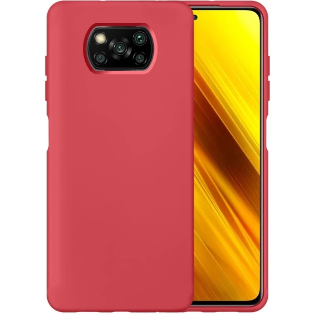 Силикон Original 360 Case Xiaomi Poco X3 (Клубничный)