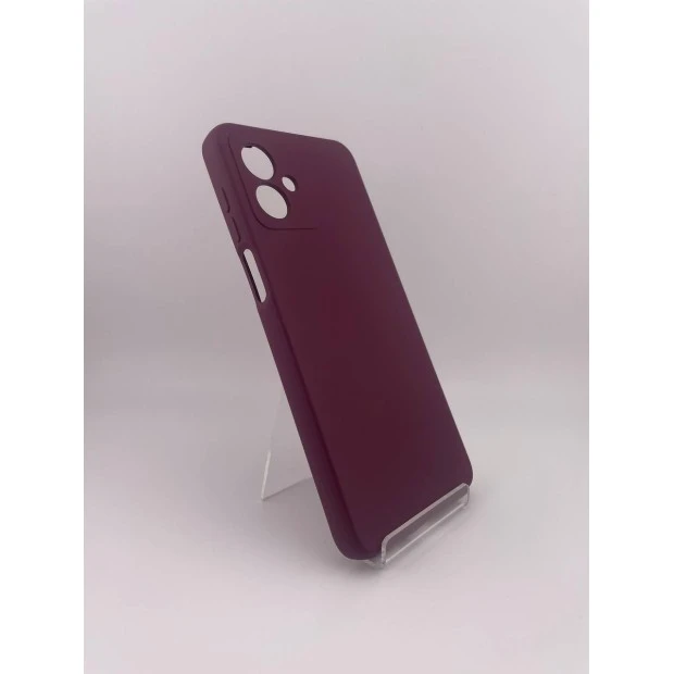 Силікон оригінальний Motorola Moto G14 (ShutCam) (Бордовий)