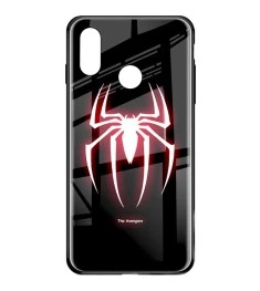 Накладка Luminous Glass Case Huawei P Smart Plus / Nova 3i (Spiderman)