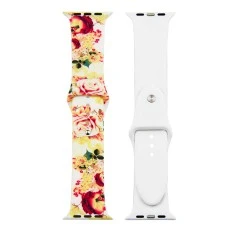 Ремешок Print Apple Watch Silicone 42 / 44mm (Flowers 2)