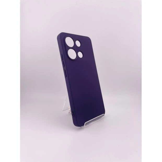 Силіконовий Original Xiaomi Redmi Note 13 4G (ShutCam) (Темно-фіолетовий)