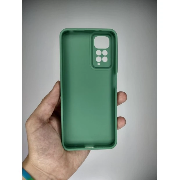 Силикон Original ShutCam Lite Xiaomi Redmi Note 11 / Note 11S (Бледно-зелёный)