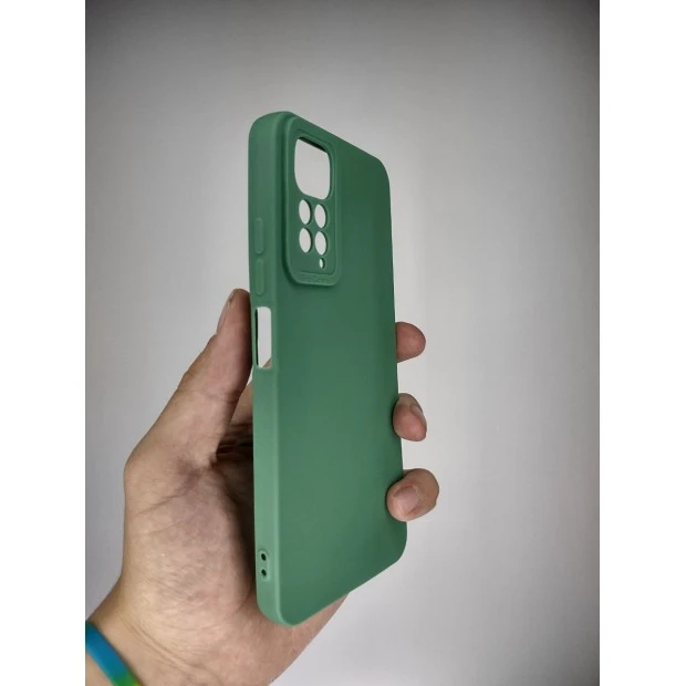 Силикон Original ShutCam Lite Xiaomi Redmi Note 11 / Note 11S (Бледно-зелёный)