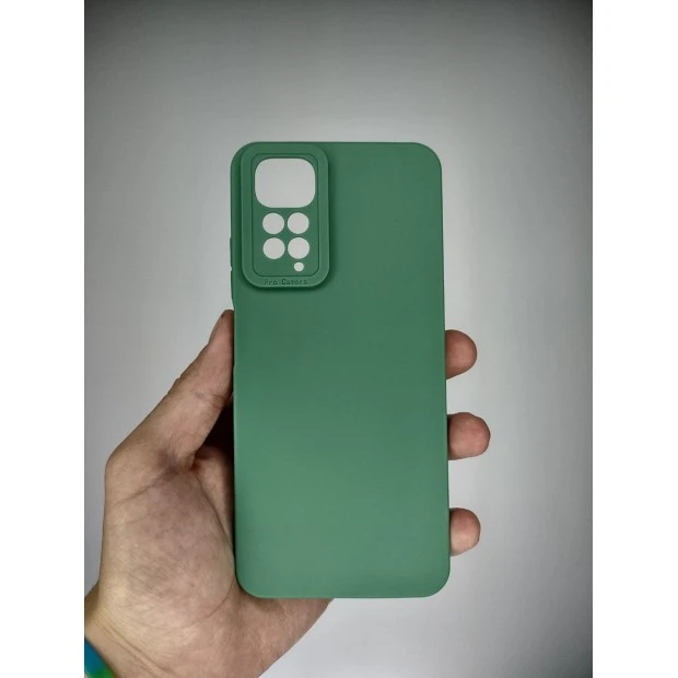 Силикон Original ShutCam Lite Xiaomi Redmi Note 11 / Note 11S (Бледно-зелёный)