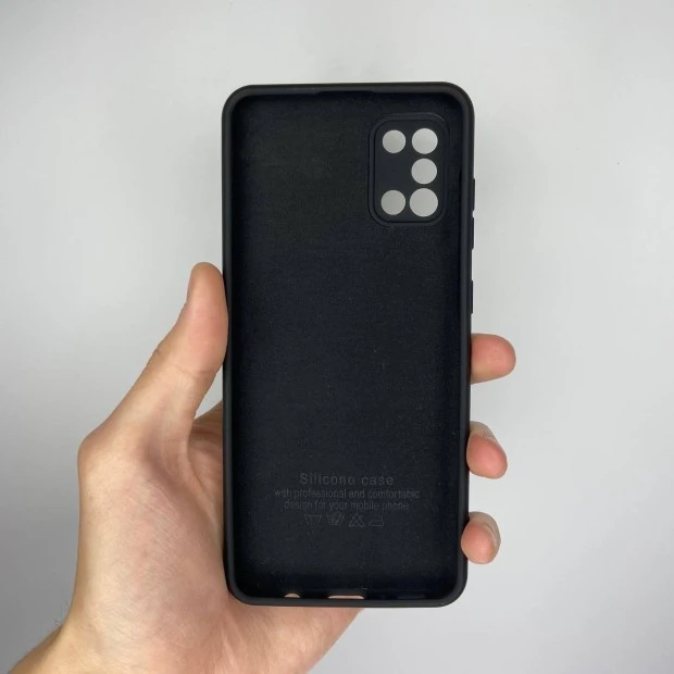 Силікон оригінальний Samsung Galaxy A31 (ShutCam) (Чорний)