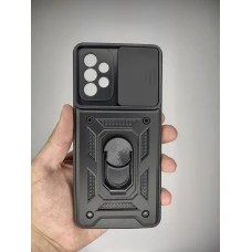 Броньований чохол Ring Serge Armor Case для Samsung Galaxy A72 (ShutCam) (Чорний)