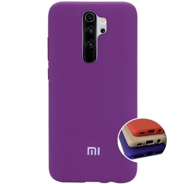 Силіконовий чохол Original Xiaomi Redmi Note 8 Pro (ShutCam) (Фіолетовий)
