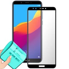 Стекло 5D Ceramic Huawei Y7 Prime (2018) / Honor 7C Pro Black