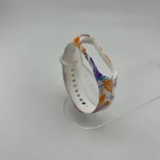 Ремінець Picture Design для Xiaomi Mi Band 3  /  Mi Band 4 (11) Квіти Рожеві