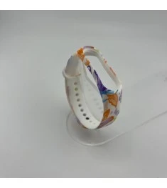 Ремінець Picture Design для Xiaomi Mi Band 3  /  Mi Band 4 (11) Квіти Рожеві