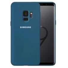Силікон Original 360 Case Logo Samsung Galaxy S9 (Кобальт)