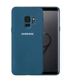 Силикон Original 360 Case Logo Samsung Galaxy S9 (Кобальт)