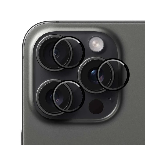 Захисне скло на камеру Metal Armor Apple iPhone 16 Pro  /  16 Pro Max Чорний