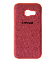 Силіконовий чохол Textile для Samsung Galaxy A3 (2017) A320 (Червоний)
