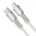 USB-кабель Baseus Cafule Metal Data 20W (2m) (Type-C на Lightning) (Білий) CATLJK-B02 USB-кабель Baseus Cafule Metal Data 20W (2m) (Type-C на Lightning) (Білий) CATLJK-B02