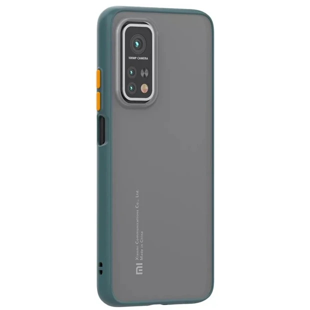Силикон Totu Gingle Series Xiaomi Redmi Note 11 / Note 11S (Тёмно-зелёный)