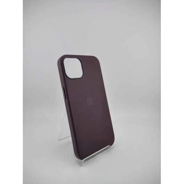 Чехол Leather Case with Magsafe Apple IPhone 13 (Dark Cherry)