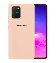 Силикон Original 360 Case Logo Samsung Galaxy S10 Lite (Пудровый)