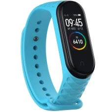 Ремешок Ribbed Style Xiaomi Mi Band 3 / Mi Band 4 (Голубой)