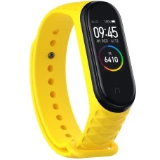 Ремешок Ribbed Style Xiaomi Mi Band 3 / Mi Band 4 (Жёлтый)