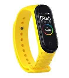 Ремешок Ribbed Style Xiaomi Mi Band 3 / Mi Band 4 (Жёлтый)