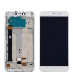 Дисплей для Xiaomi Redmi Note 5A Prime с белым тачскрином и корпусной рамкой