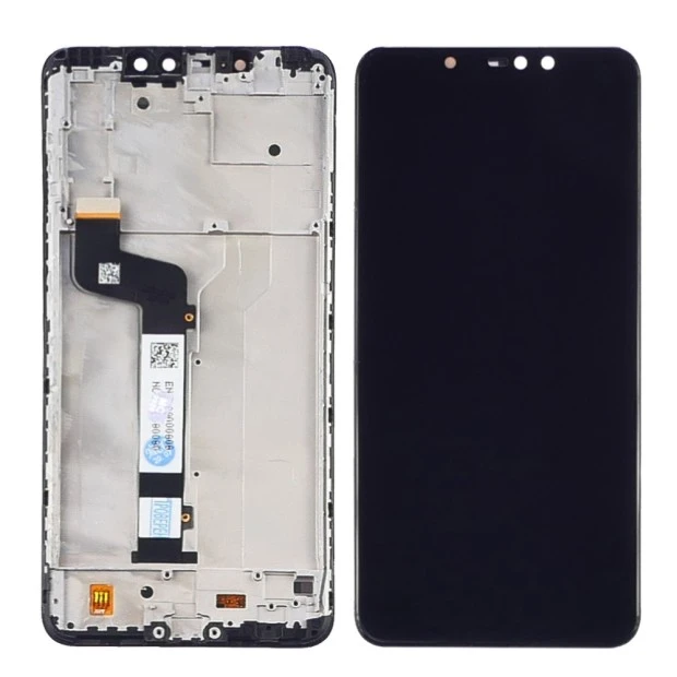 Дисплей для Xiaomi Redmi Note 6 Pro с чёрным тачскрином и корпусной рамкой