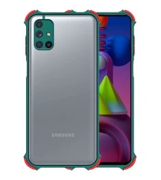 Чехол Armor Frame Samsung Galaxy M51 (Тёмно-зелёный)