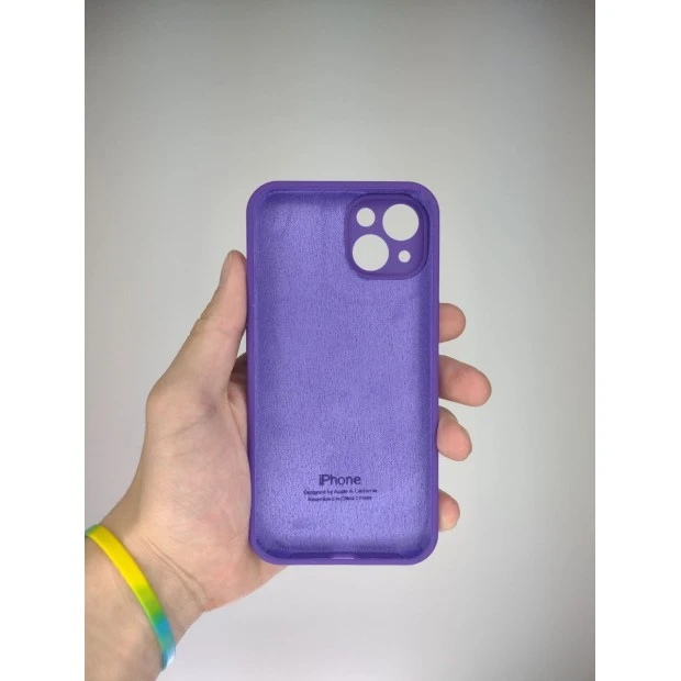 Оригінальний силіконовий чохол RoundCam для Apple iPhone 13 (Аметист)