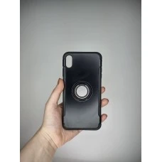 Бронь-чехол Soft Ring Armor Case Apple iPhone XS Max (Чёрный)