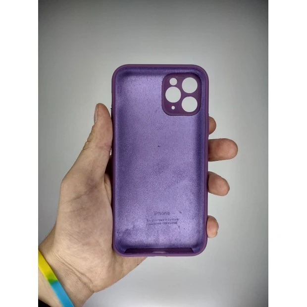 Силіконовий оригінальний чохол RoundCam для Apple iPhone 11 Pro (28) Brinjal