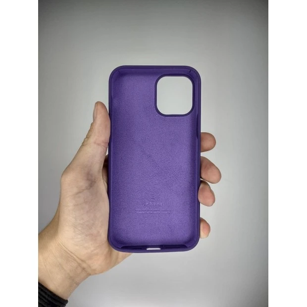 Силикон Original Round Case Apple iPhone 12 / 12 Pro (Amethyst)