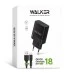 Walker WH-35 3A 18W (1USB) charger adapter + Type-C cable (Black) Walker WH-35 3A 18W (1USB) charger adapter + Type-C cable (Black)