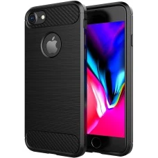 Силиконовый чехол Polished Carbon Apple iPhone 7 / 8 (черный)
