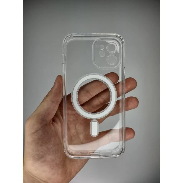 Чехол Clear Case with MagSafe Apple iPhone 12 (Прозрачный)