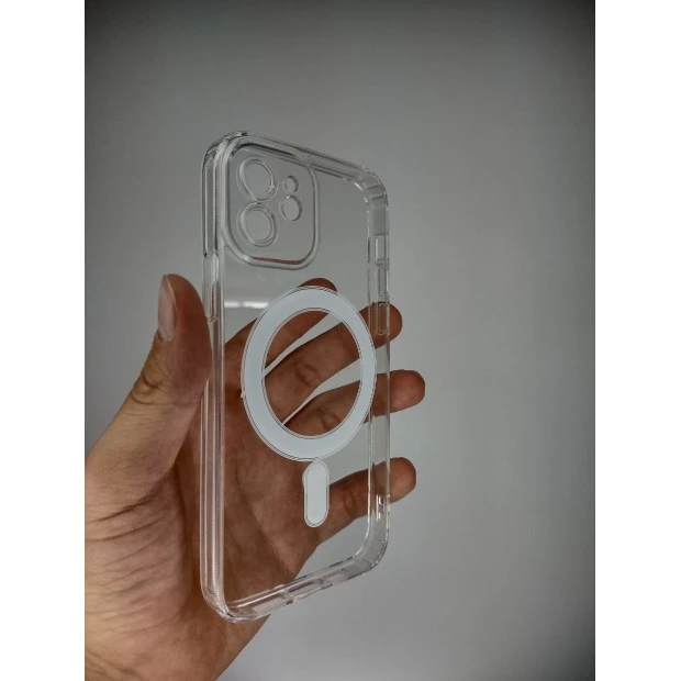 Чехол Clear Case with MagSafe Apple iPhone 12 (Прозрачный)