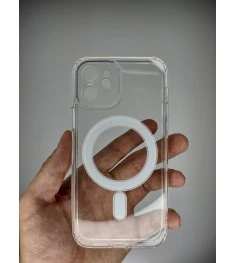 Чехол Clear Case with MagSafe Apple iPhone 12 (Прозрачный)