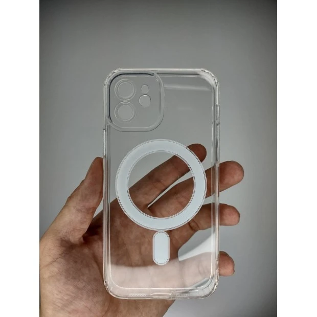 Чехол Clear Case with MagSafe Apple iPhone 12 (Прозрачный)