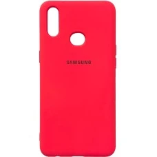 Силикон Original Case (HQ) Samsung Galaxy A10s (2019) (Малиновый)