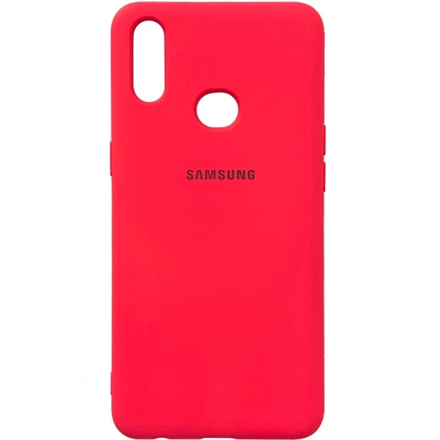 Силикон Original Case (HQ) Samsung Galaxy A10s (2019) (Малиновый)