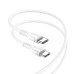 USB-кабель Borofone BX51 Triumph 60W (Type-C to Type-C) (Белый) USB-кабель Borofone BX51 Triumph 60W (Type-C to Type-C) (Белый)