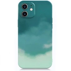 Силікон WAVE Watercolor Case iPhone 12 Mini (dark green / gray)