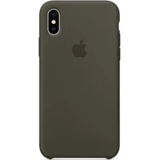 Чехол Silicone Case Apple iPhone X / XS (Dark Olive)