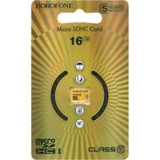 Карта памяти Borofone MicroSDHC 16Gb (Class 10)