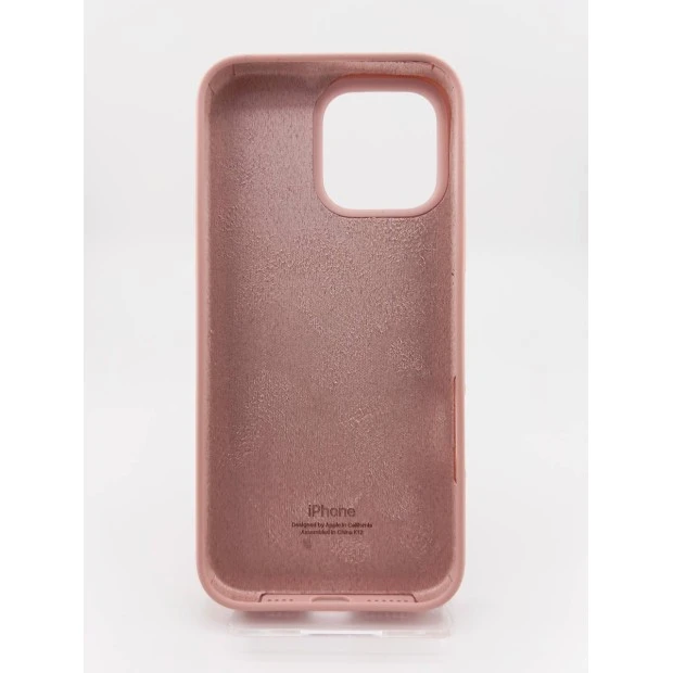 Силіконовий оригінальний чохол для Apple iPhone 16 Pro Max (08) Рожевий пісок.