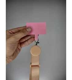 Strap wide for smartphone MiaMi Rope (neck strap) (Powder)